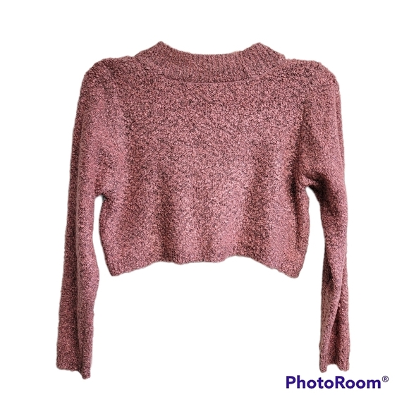 Wild Fable Pink Cropped Pullover Sweater - Picture 3 of 10